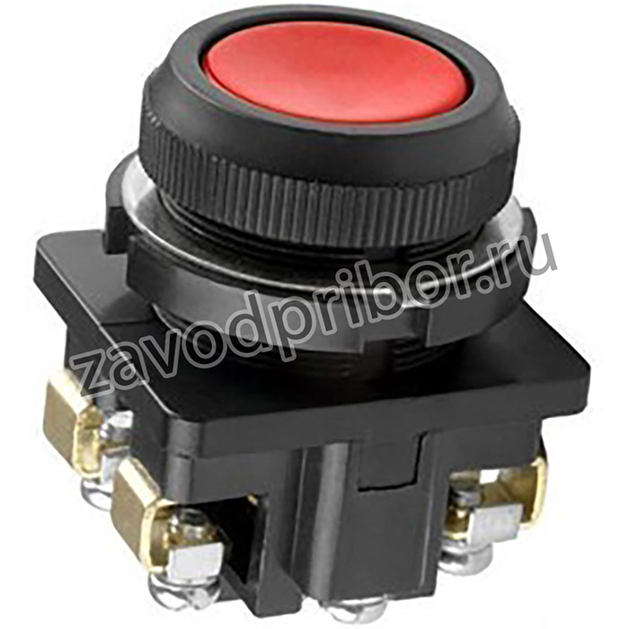 КЕ-011 У3 исп.1, красный, 2з, цилиндр, IP40, 10А ,660В, выключатель кнопочный (ЭТ)