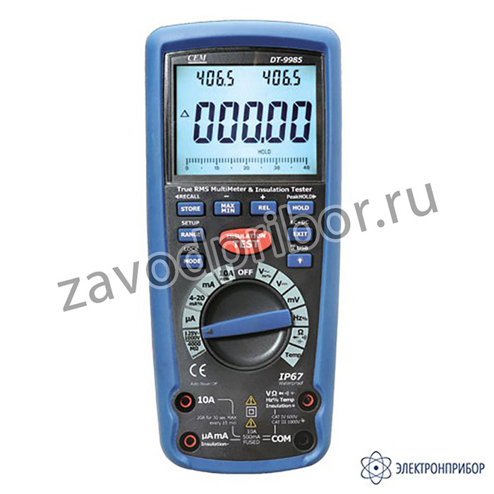 DT-9985 — измеритель сопротивления изоляции с True RMS мультиметром