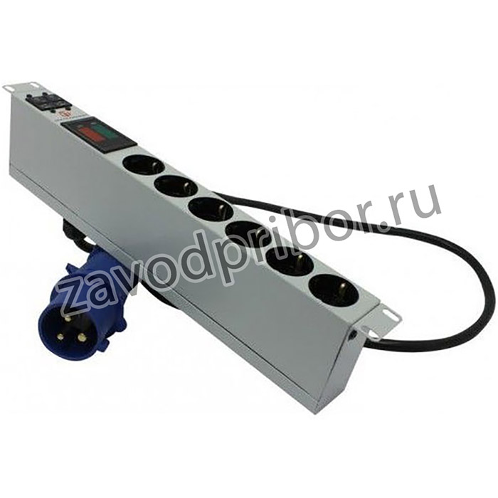 Блок распределения питания NT SOC 230.32A2.VA-6S-IEC309 G 345148 гор.размещ. 6xSchuko 32A IEC 309 2.5м