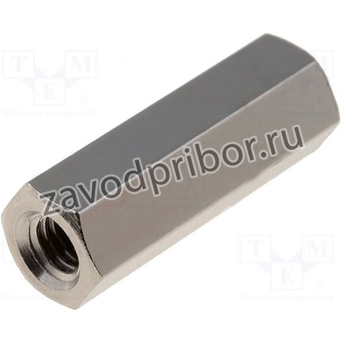 M30015.00.65, Дистанцирующая стойка с резьбой; 15мм; Внутр.резьба: M3; латунь