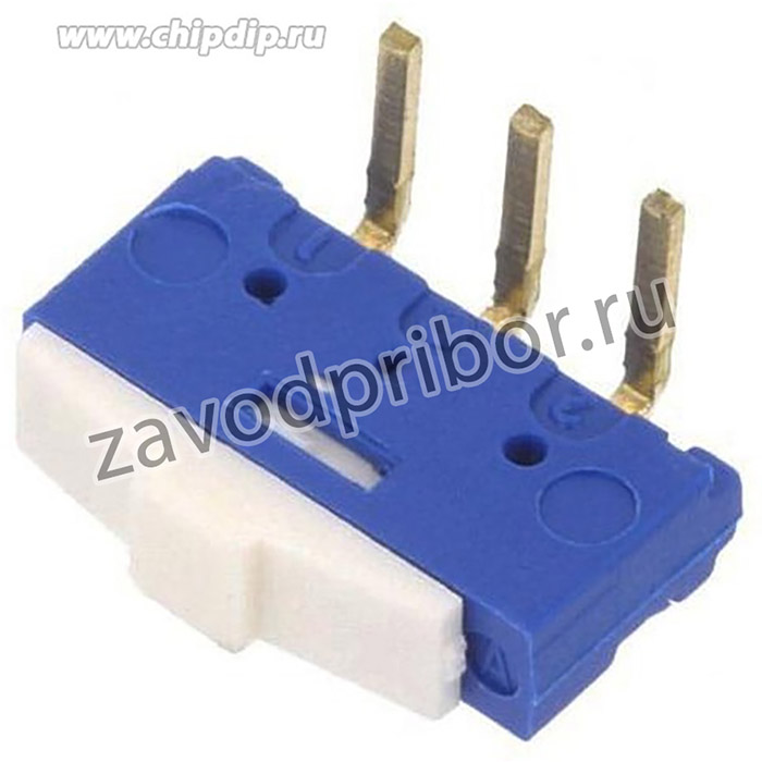 ESP2010, Переключатель движковый, Положения 2, SPDT, 0,5A/12ВDC, ON-ON