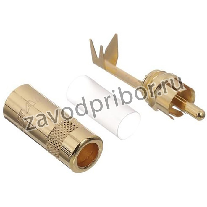 NYS352AG, RCA Phono Connectors PLUG RCA GOLD/GOLD REAN