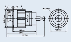 Г4.0 гнездо (синий)