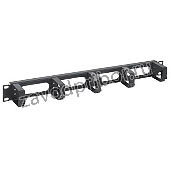 ITK CO05-1M5RM Кабельный органайзер 19" 1U, 5 колец, черный