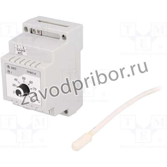TP-TPMC-8, Регулятор температуры на шину DIN +20°C/+90°C нагрев