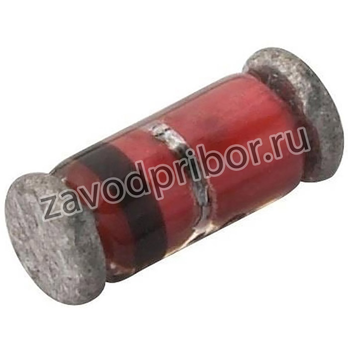 BAV100-GS08, Диод: импульсный, SMD, 60В, 0,25А, 50нс, MiniMELF, Ufmax: 1В, Ifsm: 1А