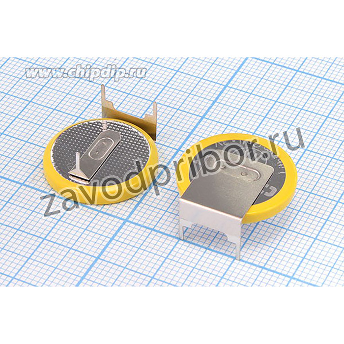 CR2032/1GUF (CR2032-VAY3-17.8), Элемент питания литиевый (1шт) 3В, 3 вывода, горизонтальный; бат 3В\ 195мАч\20x3,2-3P17,8мм\ \\CR2032/1GUF\г
