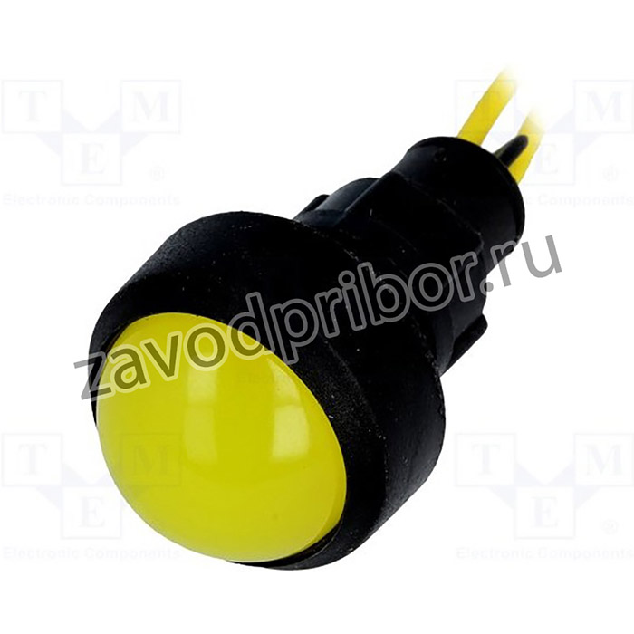 LKD220-Y, Сигнальная лампа с СИД 20мм AC/DC230В желтая