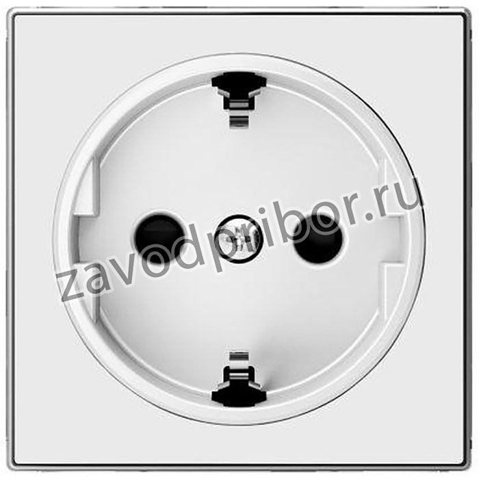 Накладка 1-м ОП Sky 16А IP20 для розетки Schuko альп. бел. ABB 2CLA858800A1101