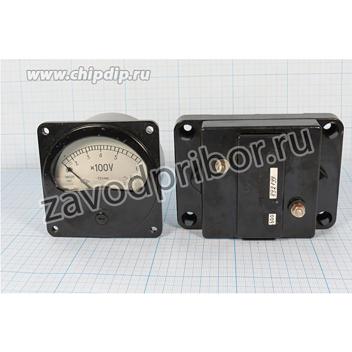 Голова измерительная вольтметр 80x80\ 600В~\Э8021\2,5\85_Ом; гол В 80x80\ 600В~\Э8021\2,5\85_Ом