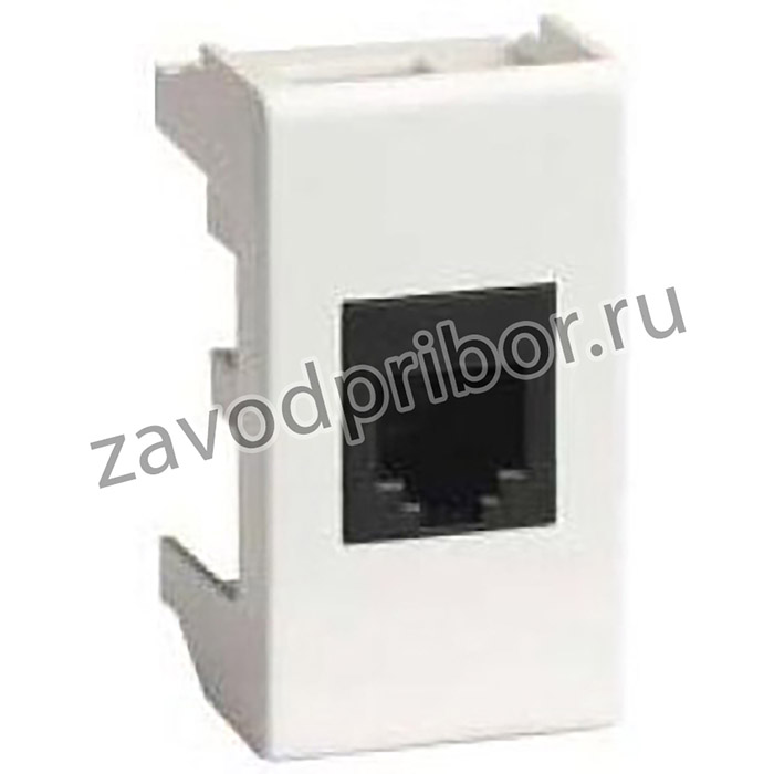 Розетка компьютерная 1-м 1мод. Viva RJ45 кат.6 экранир. бел. DKC 45068