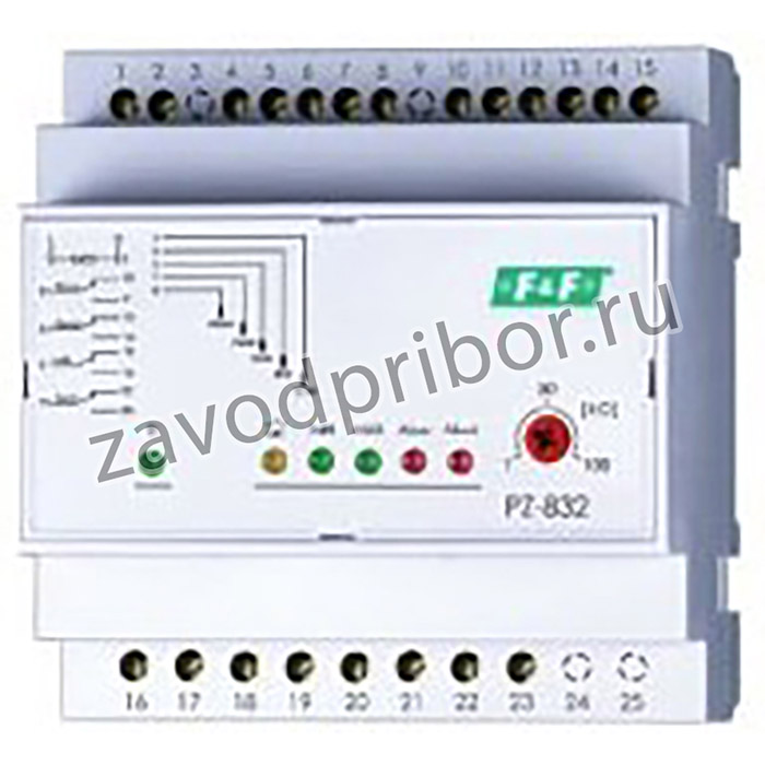 Реле контроля уровня жидкости PZ-832 четырехуровневый ЕВРОАВТОМАТИКА