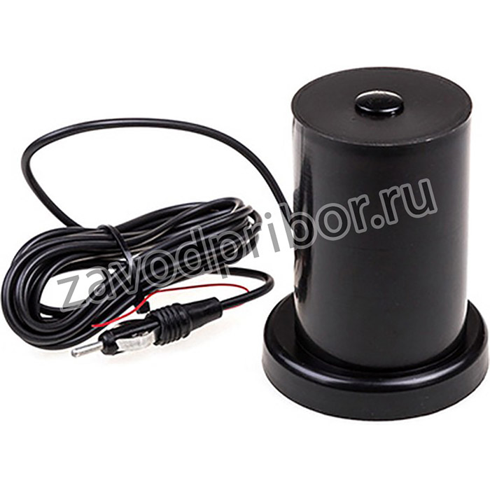 S00203013, Антенна активная Skyway на магните FM d=8 см цилиндр d=6 см 10 см пластик кабель 3 м