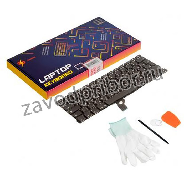 (A1502 angular enter RUS) клавиатура для Apple MacBook Pro 13 Retina A1502 Late 2013 Mid 2014 Early 2015 (ZeepDeep Haptic) Г-образный Enter