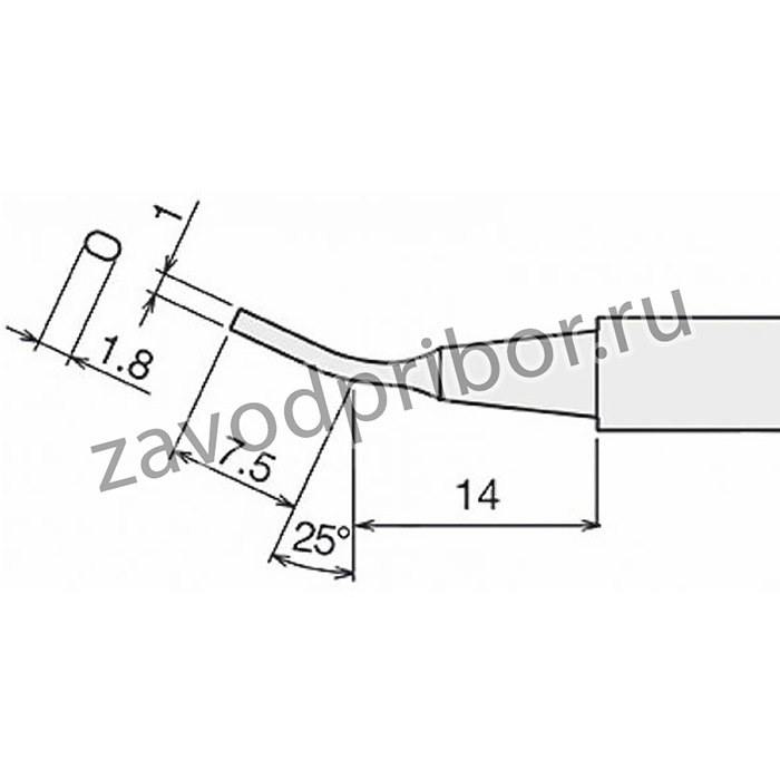 Жало для паяльника Goot PX-60RT-H AAA+