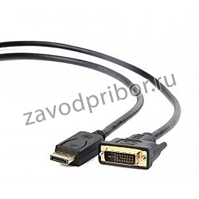 CC-DPM-DVIM-1M, Кабель; вилка DisplayPort,DVI-D (24+1) вилка; 1м; черный