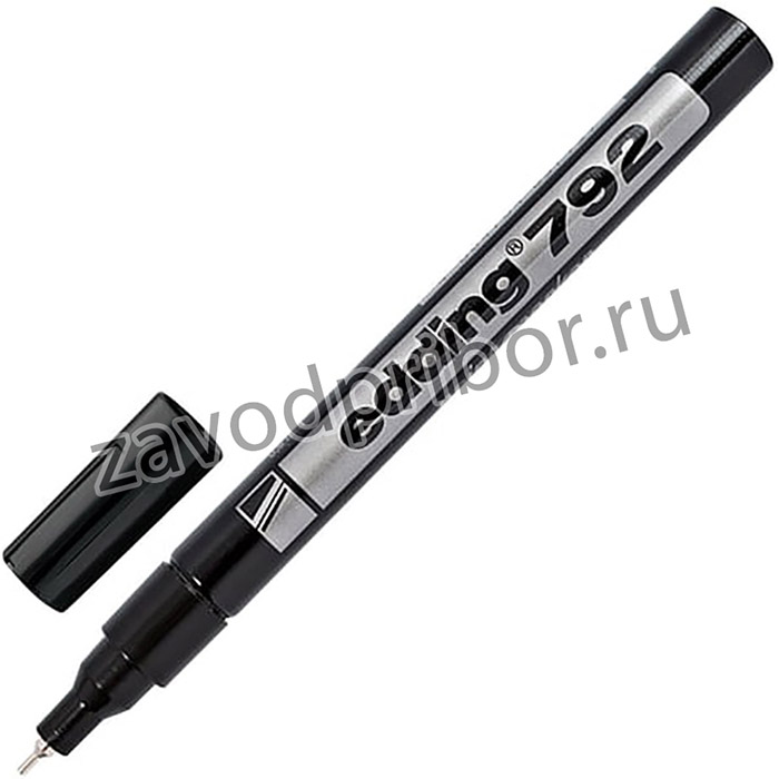 Маркер-краска лаковый EDDING 792, 0,8 мм, ЧЕРНЫЙ, металлический наконечник, пластиковый корпус, E-792/1