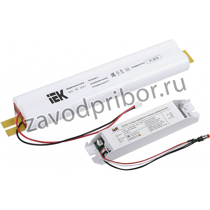 LLVPOD-EPK-40-1H-U, Блок питания БАП IEK БАП40-1,0 универс. для LED IP20 1 час 214х42х28 мм