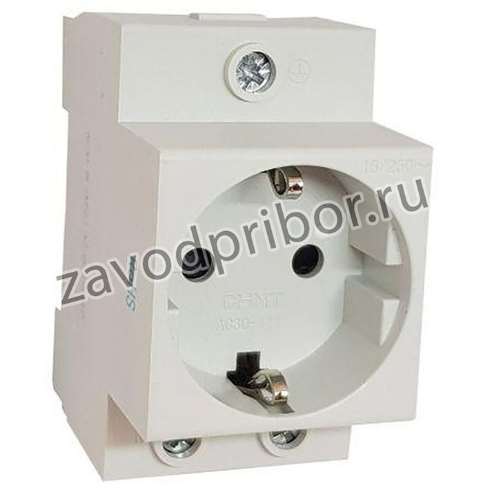 AC 30-111 (R), Розетка с заземл. контактом на DIN-рейку