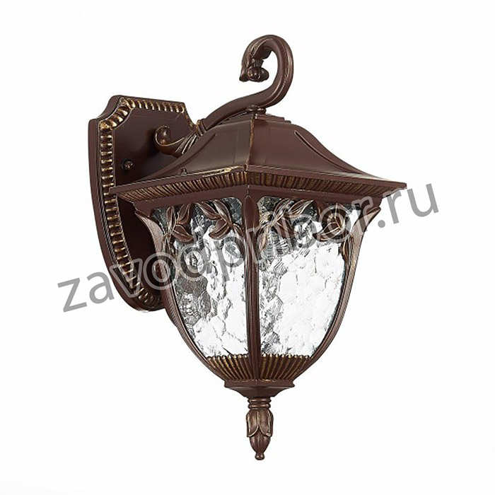 ST Luce SL083.701.01 Светильник уличный настенный Кофейный/Кофейный, Прозрачный E27 1*60W