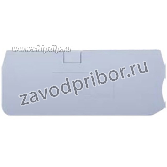P6-2.5/4/O, Торцевая пластина для клемм FJ6 серии, 2,5 кв. мм, 4 конт., оранж
