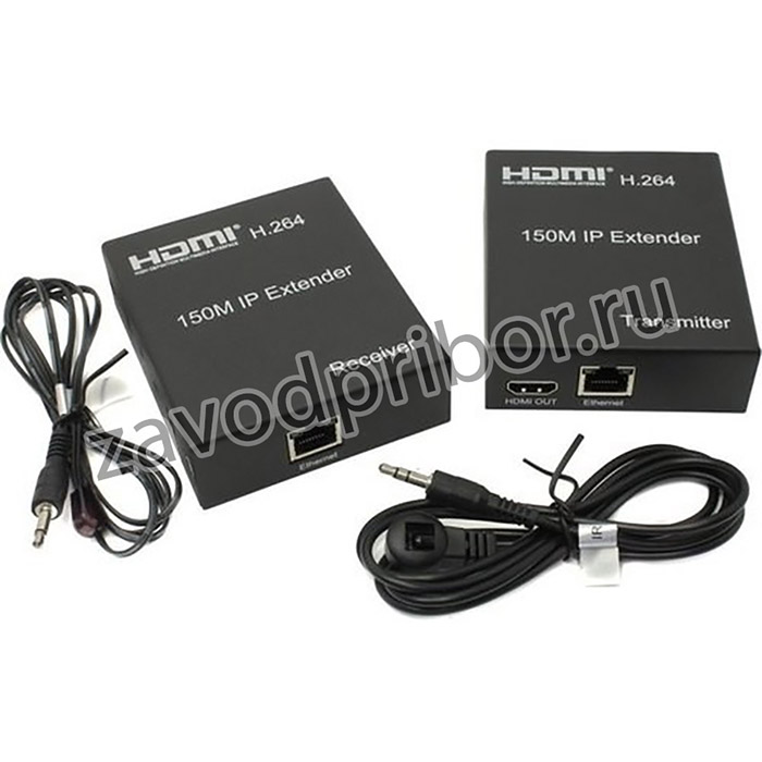 ORIENT VE046, HDMI IP extender (Tx+Rx), активный удлинитель до 150 м по одной витой паре, HDMI 1.3, 1080p@60Hz, HDCP, (30906)