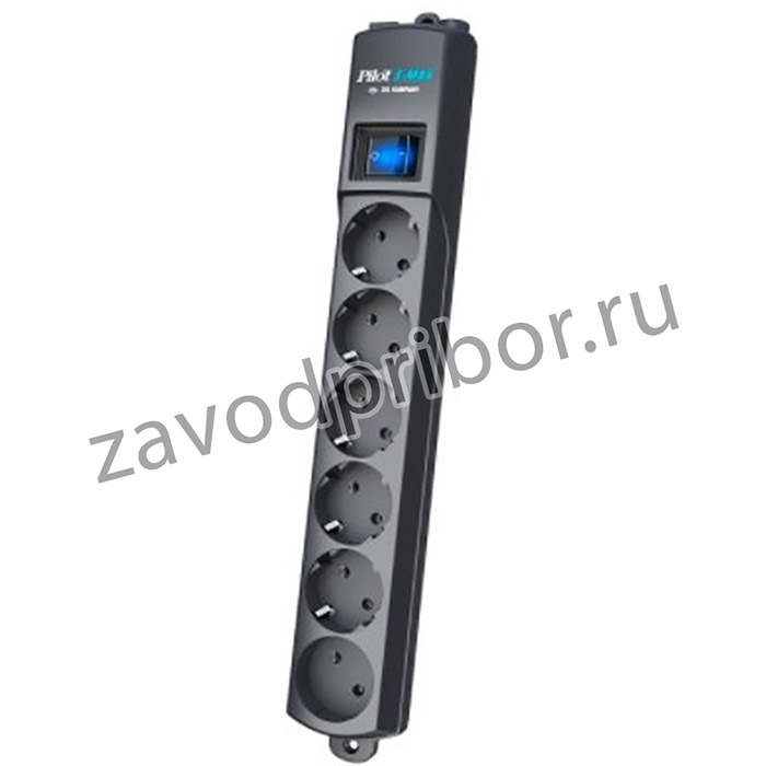 ZIS Сетевой фильтр Pilot S-MAX 1.8 м {5 евро, 1 росс., увеличенная мощность 3500 Вт}