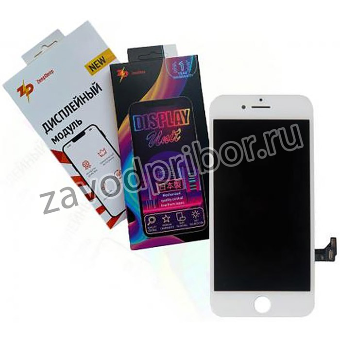 (iPhone 7) дисплей в сборе с тачскрином ZeepDeep PREMIUM для iPhone 7, белый + прокладка-абсорбер