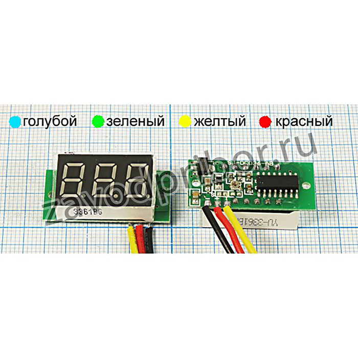 Голова измерительная вольтметр 23x14\ 100В\V36B-B/глб\\цифр; гол В 23x14\ 100В\V36B-B/глб\\цифр\