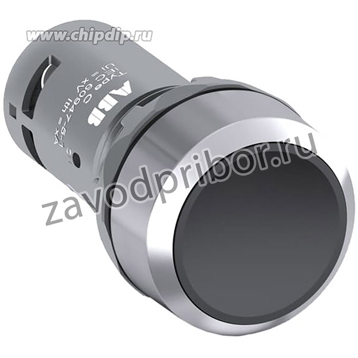 Кнопка CP1-30B-11 без фиксации 1НО+1H3 черный