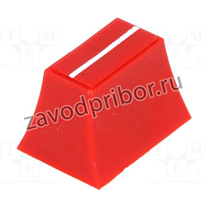 CS2/4-RED, Ручка: движок, Цвет: красный, 20x14x13мм, Мат-л: пластик