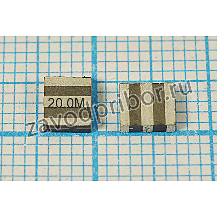 Керамические резонаторы 20МГц, SMD 4.7x4.1мм с тремя контактами ; 20000 \C04741C3\\4000\ \ZTTCS20,0MX\SDE