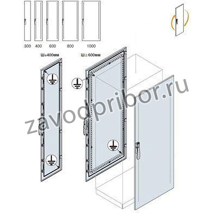 Дверь передняя/задняя 1800х800мм ABB EC1880K