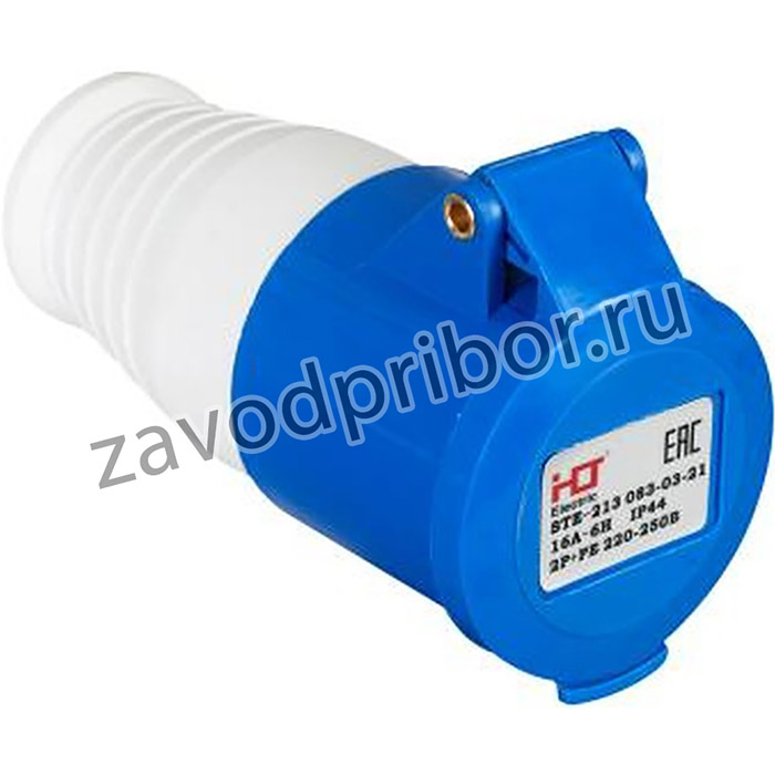 Розетка 223 переносная 2Р+РЕ 32А 230В IP44 HLT