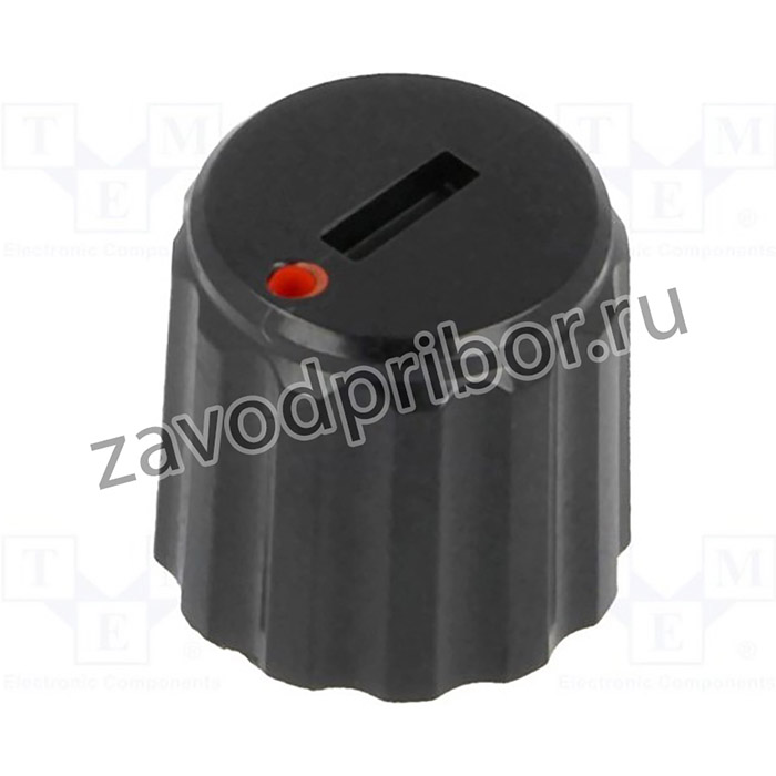 GC6M-11X10, Ручка, миниатюрный, пластмасса, dоси: 6мм, d11x10мм, черный