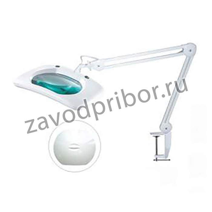 8069D2LED-A 5D — светодиодная лампа-лупа с прямоугольным плафоном и диммером