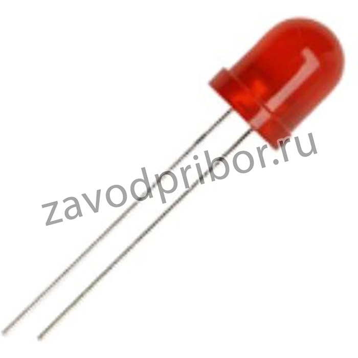 GNL-5012HD, Светодиод красный 60° d=5мм 3мКд 700нМ (Red)