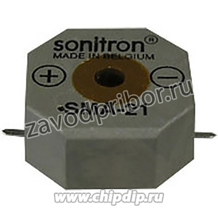 SMA-21-S, 21 мм, Пьезоизлучатель с генератором, SMD