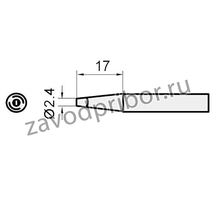5SI-216N-2.4D — жало сменное (клин 2.4 мм)