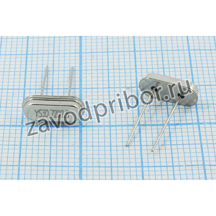 Кварцевый резонатор 30720 кГц, корпус HC49S2, нагрузочная емкость 9,5 пФ, точность настройки 15 ppm, стабильность частоты 30/-20~70C ppm/C
