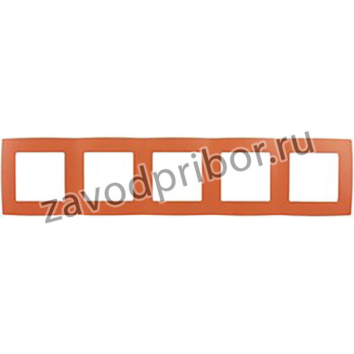 12-5005-22 ЭРА Рамка на 5 постов, Эра12, оранжевый Б0019419