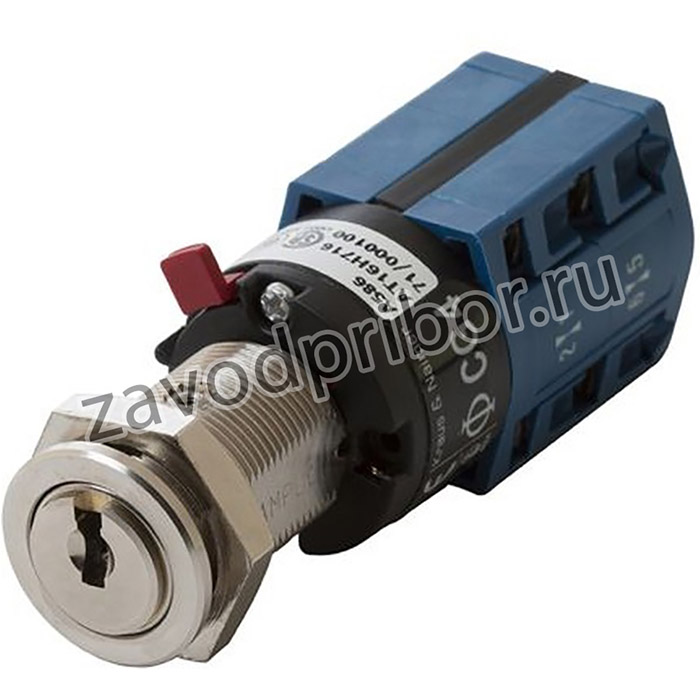 7-350172-NI, Key Switch, DP-CO, 10 A 2-Way Random-Key