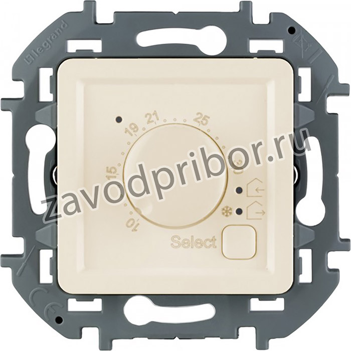 Inspiria слоновая кость Термостат для тёплых полов с внешним датчиком без рамки | 673811 | Legrand