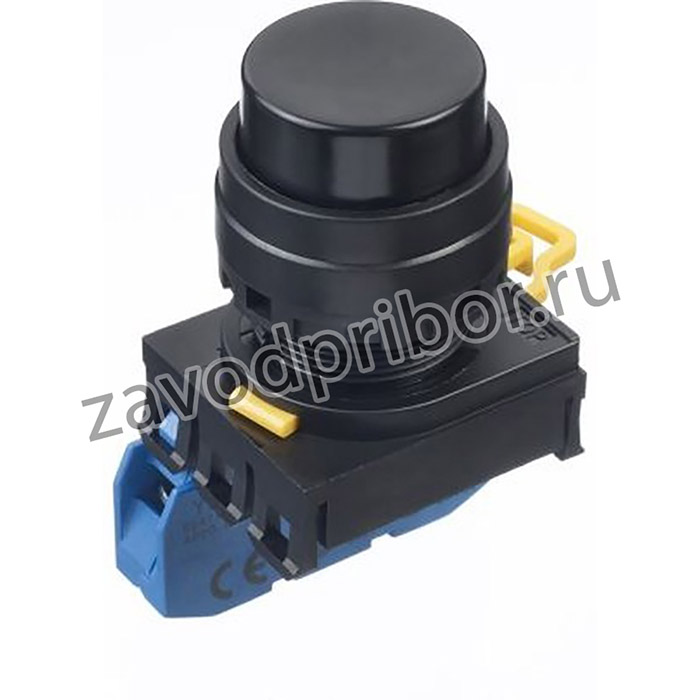 YW1B-M2E10B, Pushbutton Switch Momentary Function 1NO Panel Mount Black