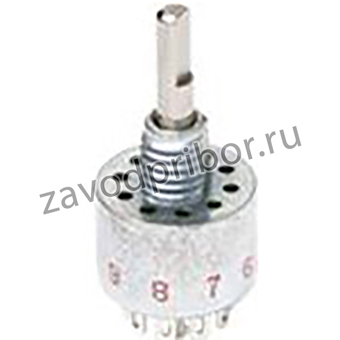 MA00L1NCQD, Переключатель: поворотный, Пол: 10, 0,15A/125ВAC, 0,15A/28ВDC