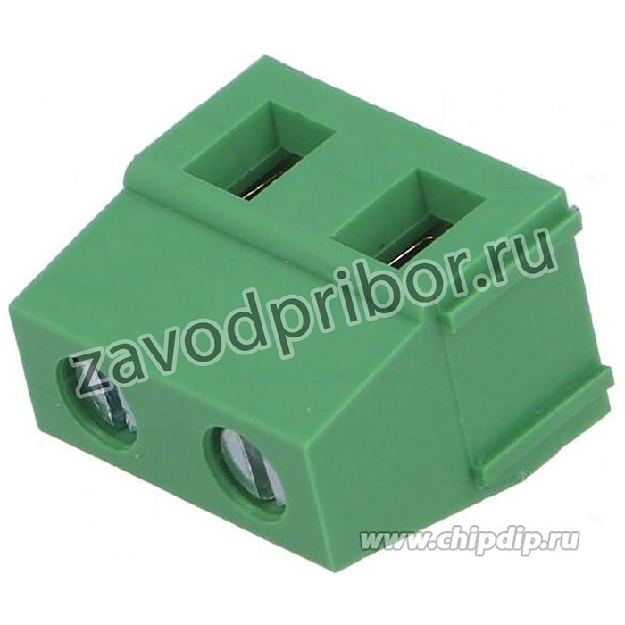 KLS2-128-7.50-02P-4S (DG128-7.5-02P), Клеммник винтовой 2 контакта, шаг 7.5 мм