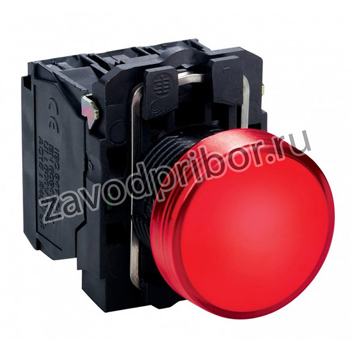 XB5AVB4, Light Indicator Red, Complete, Plastic, _22mm, 24V, IP69(K)