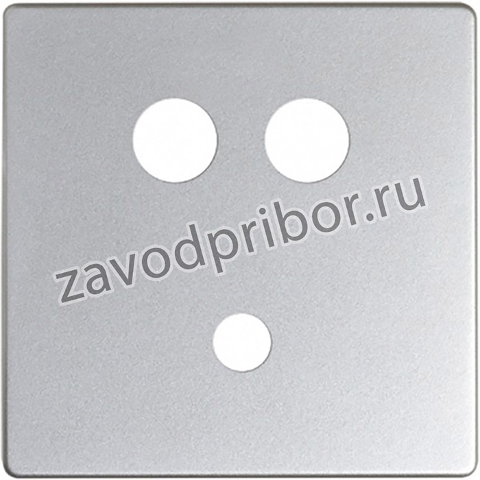 Simon 82 Detail Алюминий Накладка Розетки 2RCA (7501092-039)