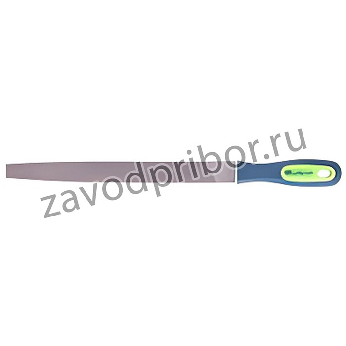 16230, Напильник, 250 мм, плоский, двухкомпонентная рукоятка, №2// Сибртех