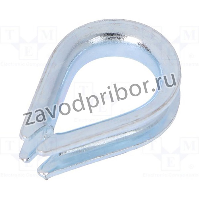 D-KU.4, Коуш для троса, сталь, для тросов, dтроса 4мм, цинк, DIN6899B